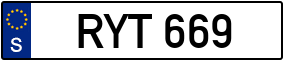 Trailer License Plate